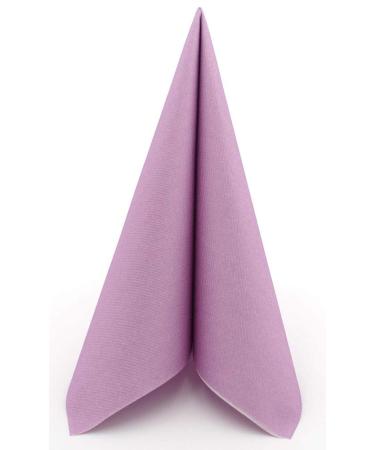 50 APARTina napkins fabric-like Airlaid - UNI color: pastel purple size: 40x40 cm pastel purple 40x40 cm