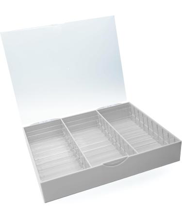 Portable Acrylic Case For Prevent Dust And Dirt Maintain The Cleanliness Suitable For Salons And Personal Use Adjustable Storage Solution Light Grey - Buy Online on SooperMarket.com