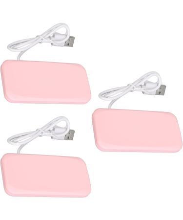 3Pcs Mini Nail Dryer Professional Nail Light Curing Gel LED Dryer Mouse Shape LED Nail Lamp Portable Nail Lamp Gel Polish Light for Nail Salon Home Travel (Roseate) - Buy Online on SooperMarket.com