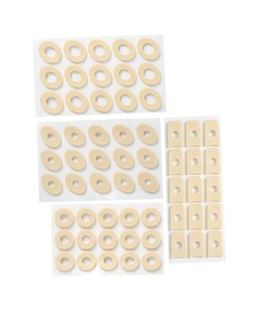 KOMBIUDA 4sheets Latex Corn Stickers Stickers Toe Corn Pad Corn Pads for Toe Cushions Toe Separator Gel Corn Toe Corn Remover Toe Pad Bunion Pads Foot Patch Latex Sponge Feet