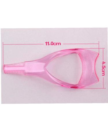 3 in 1 Eyelash Tool - Transparent Pink Mascara Shield & Eyelid Card for Flawless Makeup Application | International Shipping Available - Buy Online on SooperMarket.com