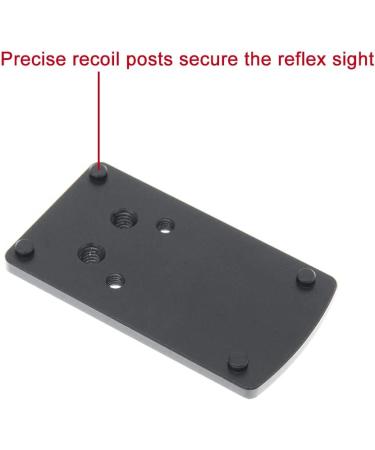 DPP Titanium Rear Sight Dovetail Mount for Glock - Compatible with Vortex Venom, Viper, Burris Fastfire, Docter - 7075T6 Aluminum - Black Anodized - Buy Online on SooperMarket.com