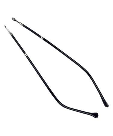 RANARA Replacement Eyeglass End Tips Eyeglass Legs Eyeglass Accessories 1 Pair Eyeglass Replacement Temples Metal Frame Silver