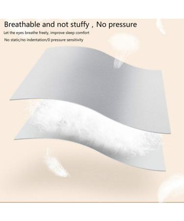 Satin Silk Sleeping Eye Mask with Double-Layer Filling and Elastic Strap - Black - Buy Online on SooperMarket.com