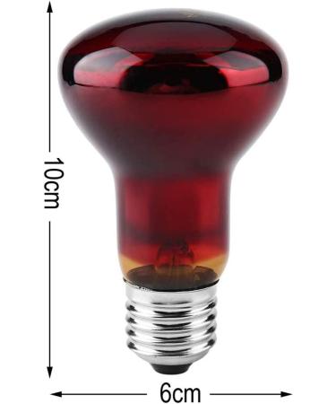 POFET 2pcs Reptile Heating Bulbs Durable Infrared Heat Lamp Warming Light Bulb Red Pet Light for Reptile and Amphibian Lizard Tortoise Spider Snake Chameleon 220-240V(100W) - Buy Online on SooperMarket.com