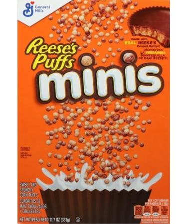 Reese's Puffs Minis Breakfast Cereal Chocolate Peanut Butter Cereal 11.7 OZ 311g - Buy Online on SooperMarket.com