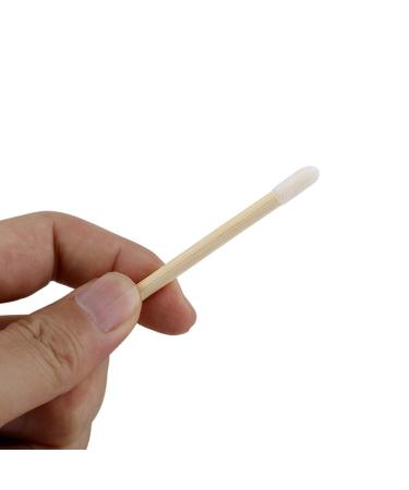 100pcs Disposable Lip Brushes | Eco-Friendly Makeup Applicators with Bamboo Handle - Lint Free Lipstick & Lip Gloss Wands - Buy Online on SooperMarket.com