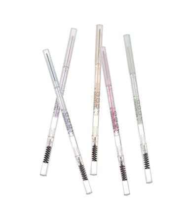 BELLIFFY 5pcs Women Eyebrow Pencils Brow Pencils with Brush Anti-perspiration Eyebrow Pens Makeup Tools Paste