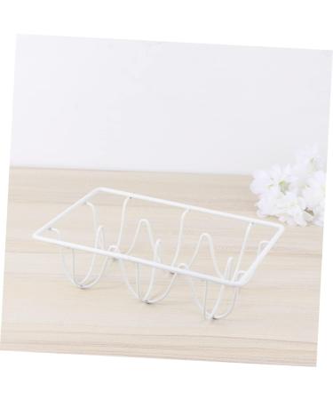Mikikit 2pcs Refrigerator Egg Holder Egg Tray for Refrigerator Ornament Container Metal Iron Egg Stackable Whitex2pcs 12*8CMx2pcs - Buy Online on SooperMarket.com