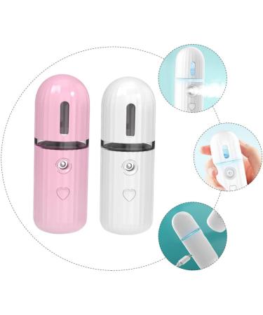 PLAFOPE 2pcs Moisturizing Sprayer Handheld Clothes Steamer Lightweight Facial Mister Mini Humidifier Abs - Buy Online on SooperMarket.com