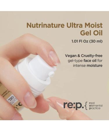 Buy RE:P Nutrinature Ultra Moist Gel Oil - 100% Vegan Cruelty-Free Face Oil | Moisturizing Argan & Jojoba | International Shipping - Buy Online on SooperMarket.com