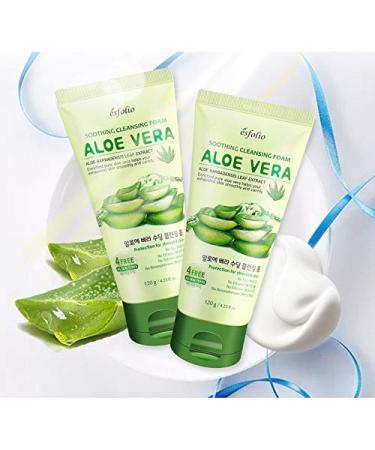 Esfolio Aloe Vera Face Washing Cream - 120g | Moisturizing & Deep Cleansing Foam - Buy Online on SooperMarket.com