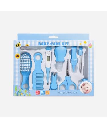 Baby Essential Items for Newborns Baby Grooming kit Newborn Baby Products Baby Healthcare kit Baby Gifts Newborn Care Items 10 Pcs Healthcare Kit (Blue) Great for New Borns and Small Baby s