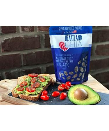 Heartland Chia  USA Grown Whole Raw Black Chia Seeds  12 oz | Sustainable  Non-GMO  Farm-direct - Buy Online on SooperMarket.com