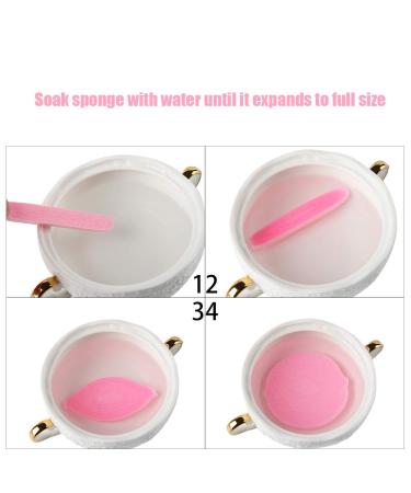 120 Count PVA Facial Sponge for Makeup Removal and Exfoliating - Pink Spa Pads for Women - Buy Online on SooperMarket.com
