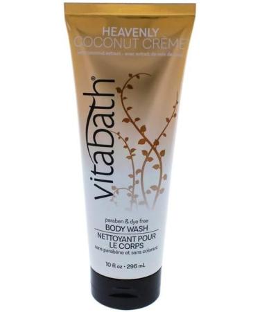 Heavenly Coconut Creme Body Wash - Vitabath 10 oz | Unisex Body Wash for Hydrated Skin - Buy Online on SooperMarket.com