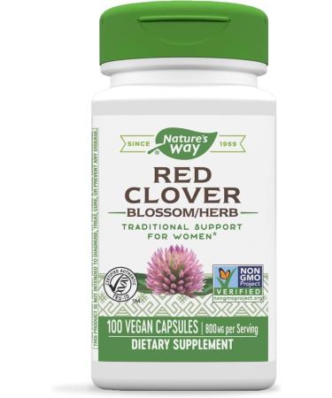 Nature's Way Black Cohosh Root Herbal Supplement to Help Relieve Menstruation & Menopause Symptoms Non-GMO 100 Vegetarian Capsules for Women & Red Clover Blossoms Health Supplement 100 Count SUPPLEMENT + SUPPLEMENT 033674104361 - Buy Online on SooperMarket.com