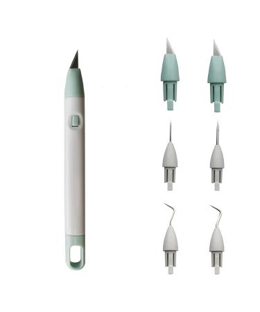 Corey-z Craft Vinyl Weeding Tools Set Precision Carving Hobby Knife Pen Coming With Additional Blades and Weeder Removal Tool for Cricut Basic Weeding Tools for Art  Scrapbooking  Cutter and DIY