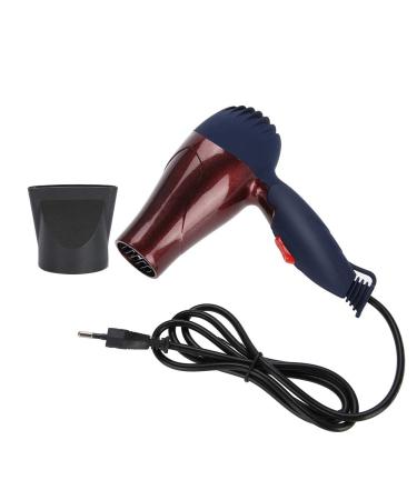 KUIKUI Travel Hair Dryer Mini Hair Dryer Foldable for Europe Travel only EU Plug 220V Cord Length 1.2m Coffee