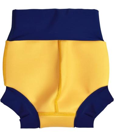 Splash About Happy Nappy Reusable Swim Nappy - Yellow/Navy (3-6 Months) - Buy Online on SooperMarket.com