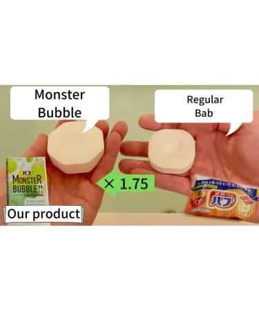 Babu Bath Salt Monster Bubble 18 Tablets Assortment - Spicy Citrus, Lavender Wood, Citrus Green Scents - Buy Online on SooperMarket.com