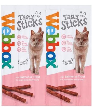 Pulla Variety Cat Sticks Cat Tasty Salmon & Trout Chicken & Liver Turkey & Lamb Beef and Rabbit - Sticks 24 Sticks (4pack) - Buy Online on SooperMarket.com