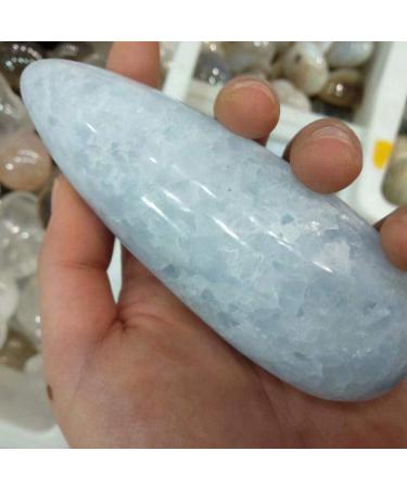 1pc 150g 220g Natural Polished Blue Celestite Quartz Crystal Wand Crystals and Stones |Stones| - Buy Online on SooperMarket.com