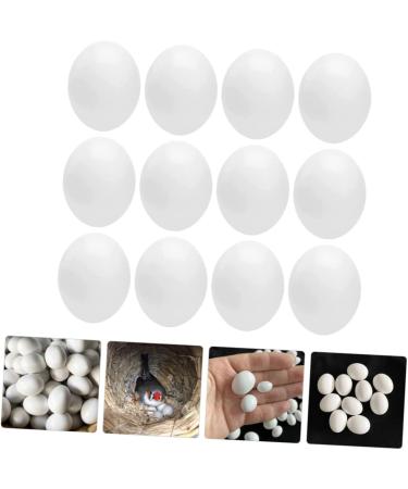 Yardwe 12pcs Fake Eggs Minieggs Household Egg Props Mini Egg Graffiti Plastic Eggs Fake Bird Eggs Parrot 1.6x1.2cm White - Buy Online on SooperMarket.com