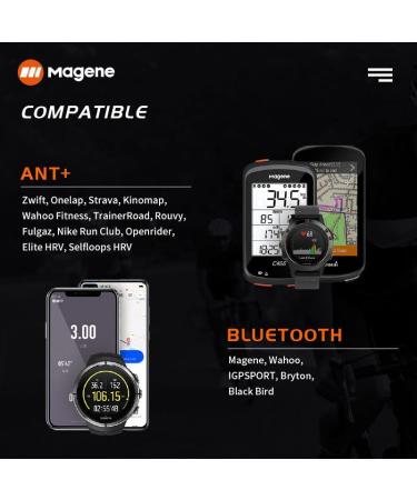 Magene H64 Heart Rate Monitor with Chest Strap - ANT+/Bluetooth Sensor for Bike Computers & iOS/Android Apps - Buy Online on SooperMarket.com