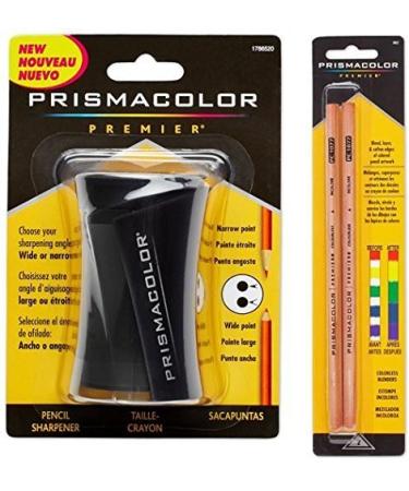 Prismacolor Blender Pencil Colorless (2 Piece) & Premier Pencil Sharpener