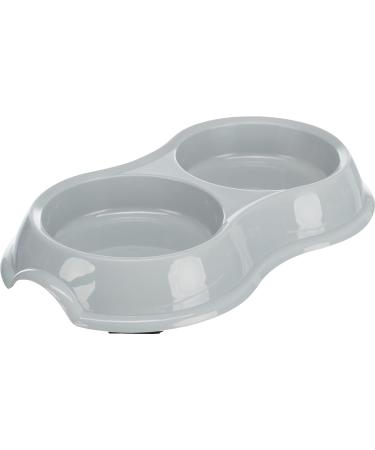 Trixie Light Weight Version Plastic Double Bowl for Cat 200 ml Assorted Colors 1 Count (Pack of 1) - Buy Online on SooperMarket.com