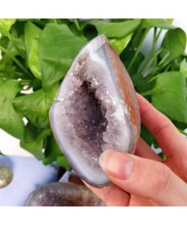 Specimen Healed Natural Agate Rough Stone Raw Crystal Hole Cut Purple Cluster Crystal Ornaments As a Gift FZUGEDRLI (Size : 100-150g) - Buy Online on SooperMarket.com