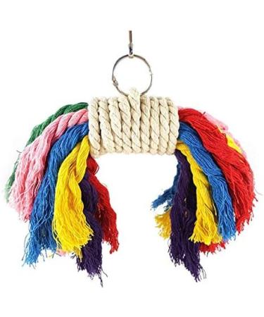 7-Piece Parrot Toys Set - Swing Toys Wooden Ladder & Rope Bars for Small to Medium Birds | Durable & Fun Bird Enrichment - Buy Online on SooperMarket.com