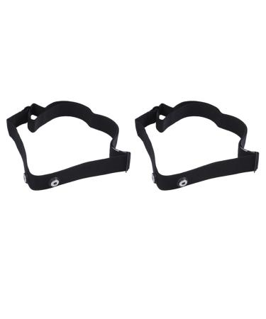 TsoLay 2X Chest Belt Strap for Sports Wireless Frequency Heart Rate Monitor Black