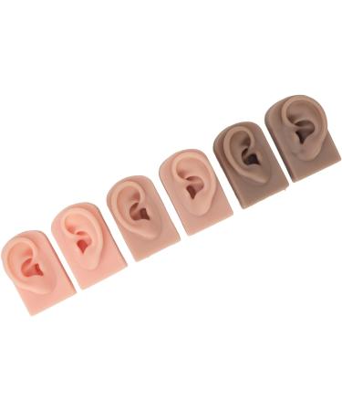Flexible Silicone Ear Model 3 Colors, Waterproof & Realistic for Beauty Practice - Buy Online on SooperMarket.com