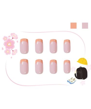 RUNRAYAY 24pcs Orange Press on Nails - Medium Almond Shape Acrylic Nails for Women & Girls - Buy Online on SooperMarket.com