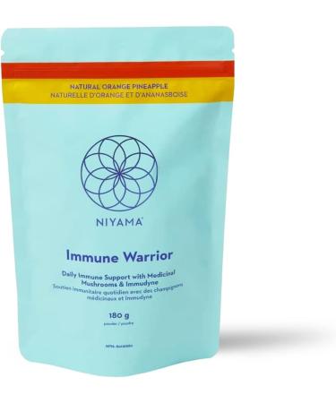 100% Vegan Immune Booster Supplement NIYAMA Immune Warrior | With Clinically Studied Beta Glucans Zinc Buffered Vitamin C | Strengthening Immune System Booster Powder | Orange Pineapple Flavour (30 Servings) - Buy Online on SooperMarket.com