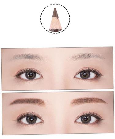 WOONEKY 4 Pcs Makeup Eyebrow Pencils Eyebrow Brush Pen Eyebrow Makeup Leopard Uk Eyeliner Kit Brown - Buy Online on SooperMarket.com