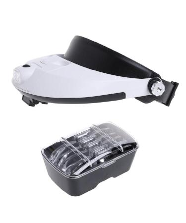 LED Lamp Light Headband Headset for Head Jeweler Magnifier Glass Loup 5.5X