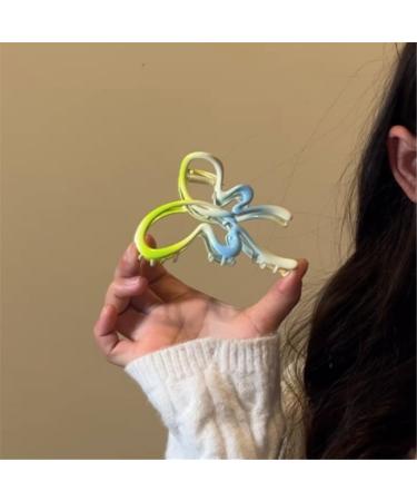 Limtula Lovely Hair Claw Hollowed out Butterfly Shape Hair Clip for Woman Camping Ponytail Hair Delicate Jaw Clip for Girl Green - Buy Online on SooperMarket.com