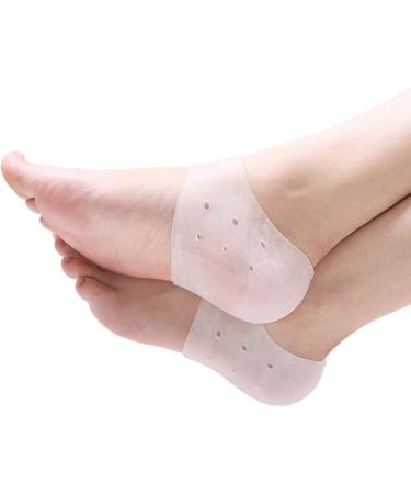 Minkissy 6 Pairs Silicone Gel Heel Protection Sleeves - Cushioned Moisturizing Ankle Socks for Dry Feet - Buy Online on SooperMarket.com
