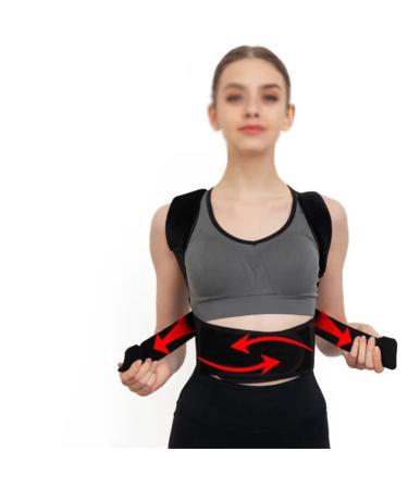 DFHBFG Adult Special Correction Posture Belt to Correct Men's Improvement Department Artifact Correction Back(Size:Small) Small D
