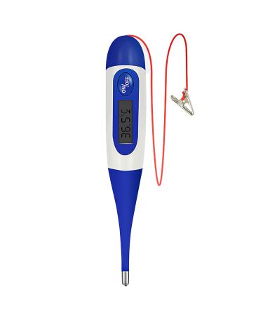 Pet Thermometer Digital Veterinary Thermometer Waterproof Digital Thermometer For Pets Pet Thermometer With Reminder Function Thermometer For Dogs Cats Horse Cattle Pigs Sheep