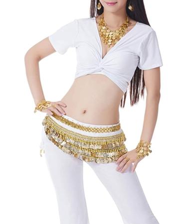BellyLady Red Short Sleeved Wrap Top - Belly Dance Costume - Buy Online on SooperMarket.com