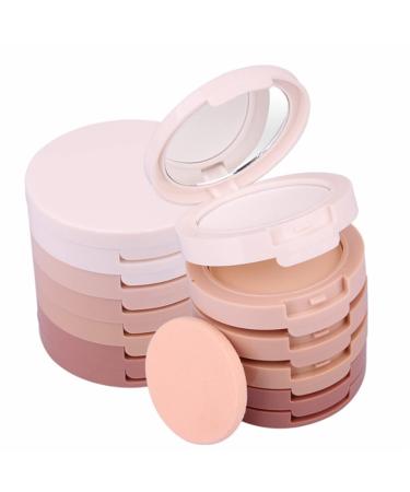 Pure Vie 5 Color Face Press Powder Foundation Palette | Sleek Contour & Highlight Makeup Set | Minimizes Pores, Perfects Skin, & Long-lasting Formula - Buy Online on SooperMarket.com