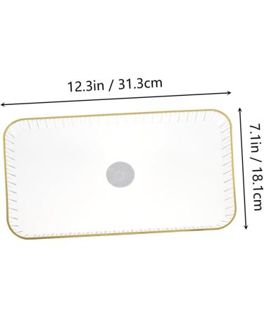 ABOOFAN 1pc Tray Christmas Platter Christmas Plates Candy Serve Holder Candy Container Decorate Household 31.3X18.1X2.4CM Transparent Color - Buy Online on SooperMarket.com