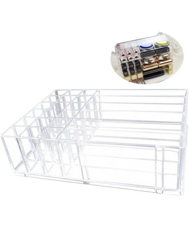 IMIKEYA Lipstick Stand 2 Pcs Makeup Storage Case Makeup Holder Display Makeup Case Storage Box Eyeshadow Palette Powder Transparentx2pcs 24.7X18.2X7CMx2pcs - Buy Online on SooperMarket.com
