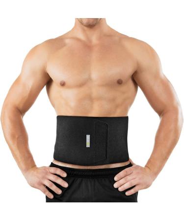 Bracoo Waist Trimmer Wrap - Sweat Sauna Slim Belly Belt for Men and Women | Abdominal Waist Trainer for Weight Loss & Core Stability | Metabolic Rate Booster | SE20 - Buy Online on SooperMarket.com