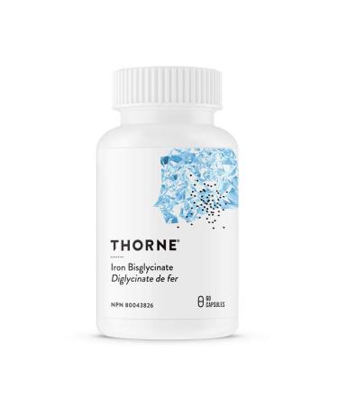 Thorne Iron Bisglycinate - 25 mg Iron Supplement for Enhanced Absorption Without Gastrointestinal Side Effects - 60 Capsules - 60 Servings