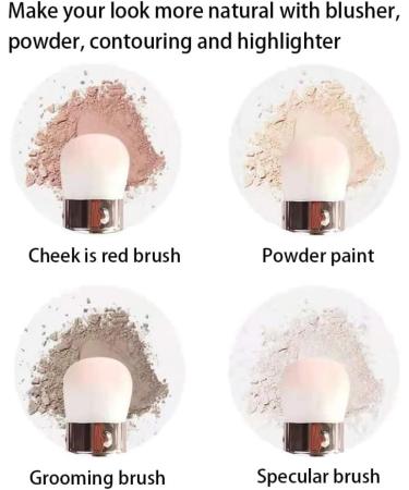 Travel Makeup Brush Retractable Makeup Brush Portable Face Blush Powder Brush Makeup Tool for Travel - Buy Online on SooperMarket.com
